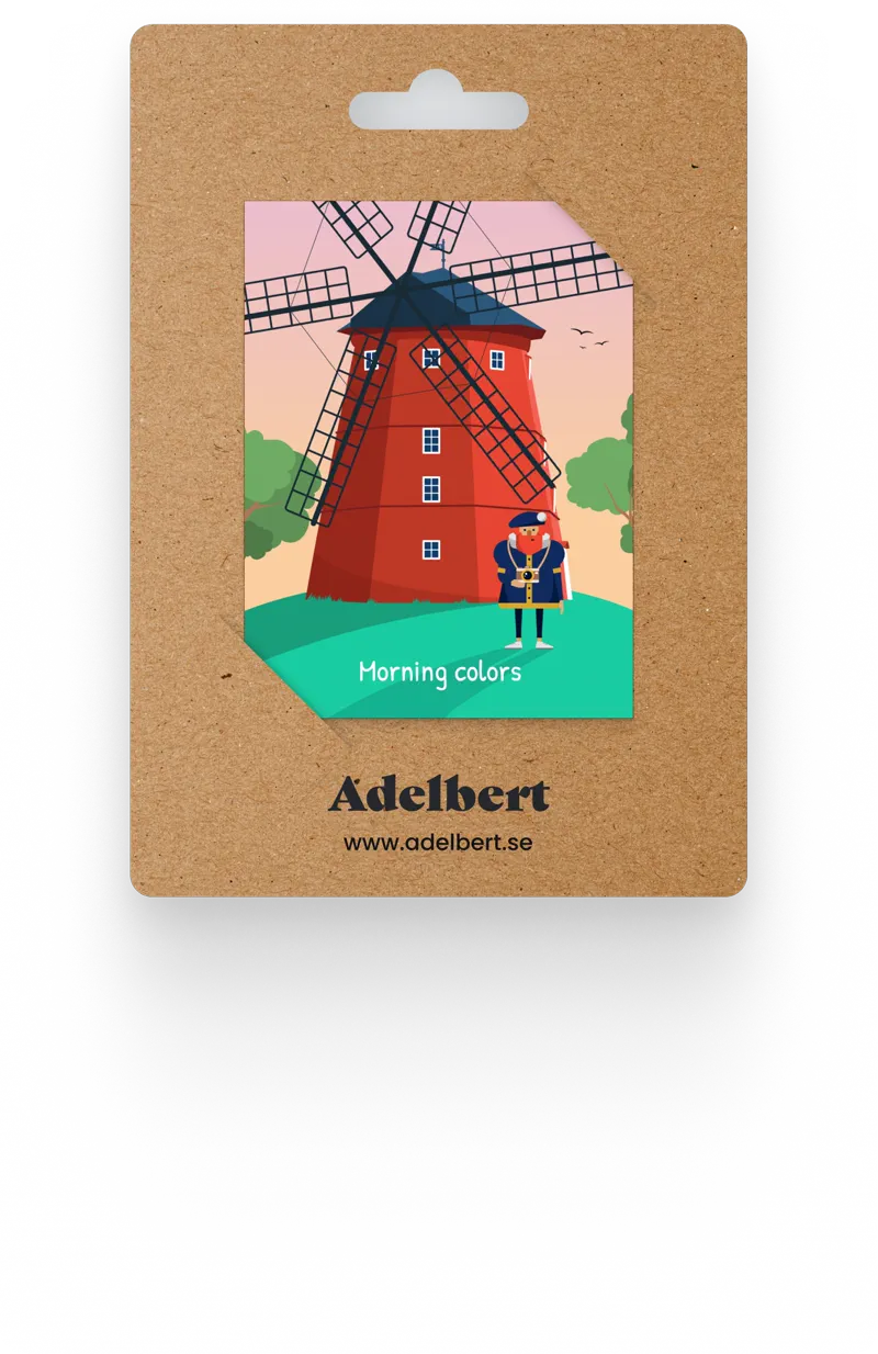Magnet med Adelbert: Morning colors